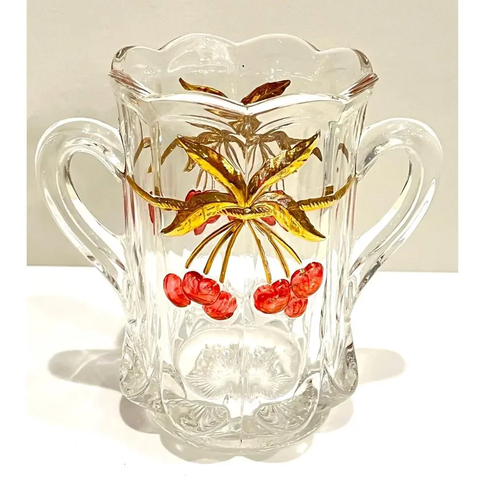 Mosser Glass Cherry Spoon Jar 6